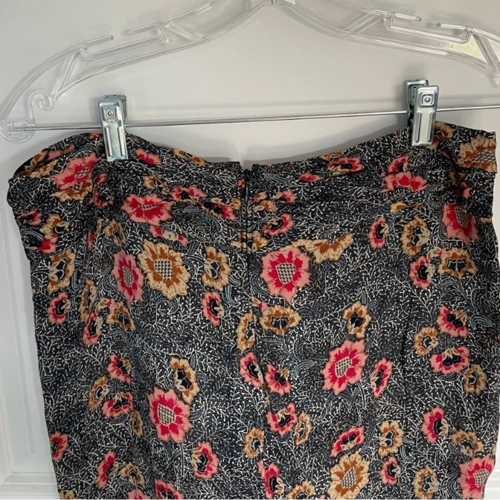 Isabel Marant Etoile sevan Slavic flower gathered floral Skirt 18498
